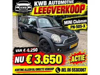 MINI Clubman 1.6 One Chili Nieuwe Distributieketting Beurt