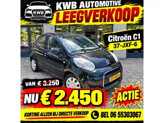 Citro&euml;n C1 1.0-12V 5-deurs | Airco | Nieuwe APK | Beurt | Navigatie