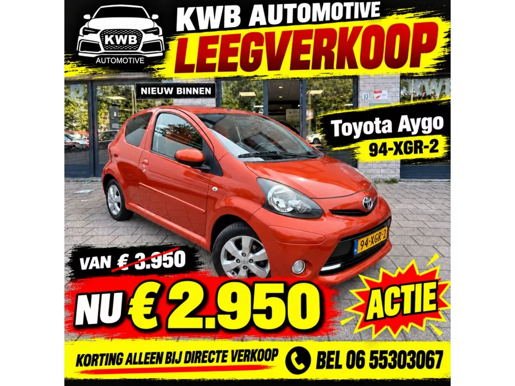 Toyota Aygo 1.0 VVT-i Dyn Facelift LED | Nieuwe APK | NAP