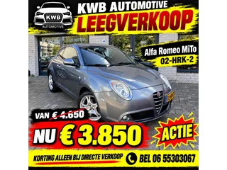 Alfa Romeo MiTo 1.4 T Sport | Airco APK | Distributie vervangen 120 PK
