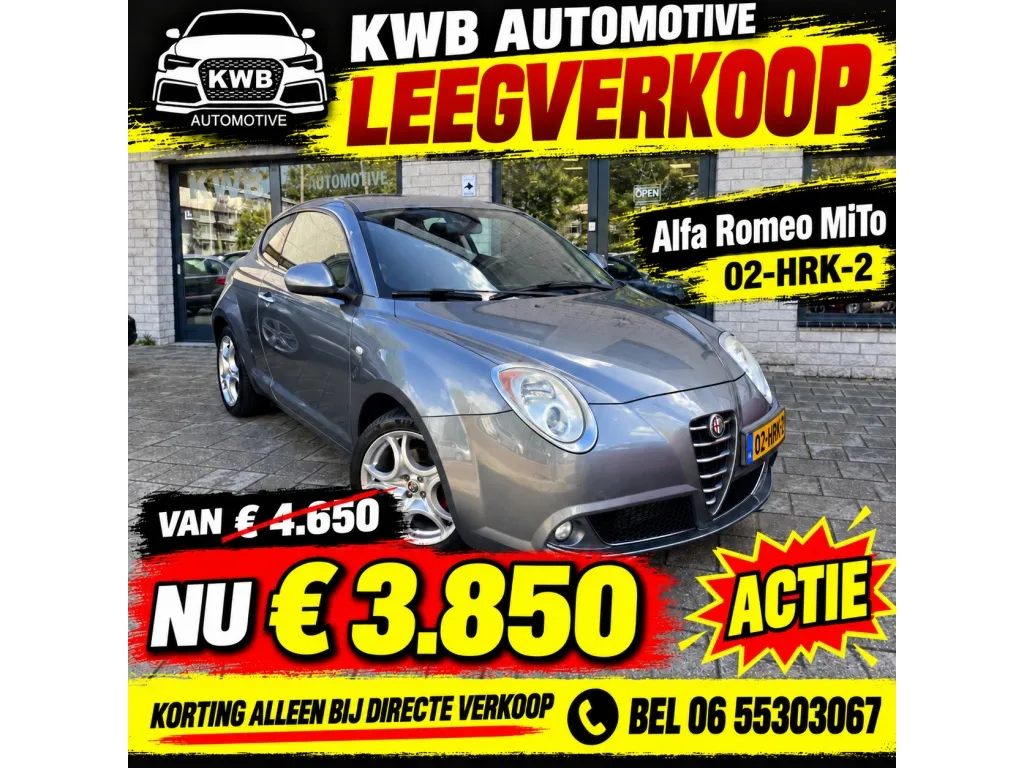 Alfa Romeo MiTo 1.4 T Sport | Airco APK | Distributie vervangen 120 PK