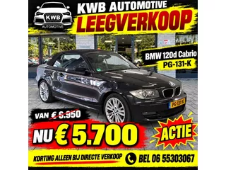 BMW 1 Serie Cabrio 120d High Executive | Leer | Xenon | Navigatie