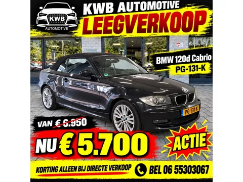 BMW 1 Serie Cabrio 120d High Executive | Leer | Xenon | Navigatie