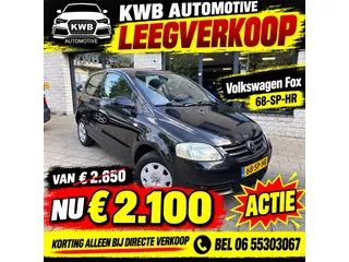 Volkswagen Fox 1.2 Trendline 3-deurs | NAP | Nieuwe APK