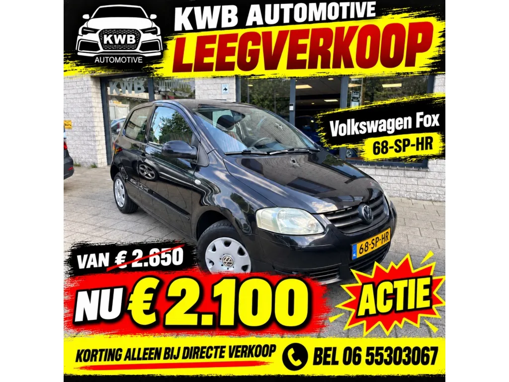 Volkswagen Fox 1.2 Trendline 3-deurs | NAP | Nieuwe APK