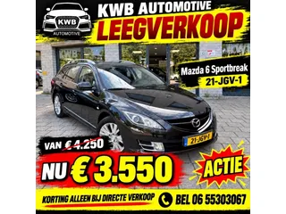 Mazda 6 Sportbreak 2.0 S-VT | Airco APK | NAP unieke kleur Dealer onderhouden