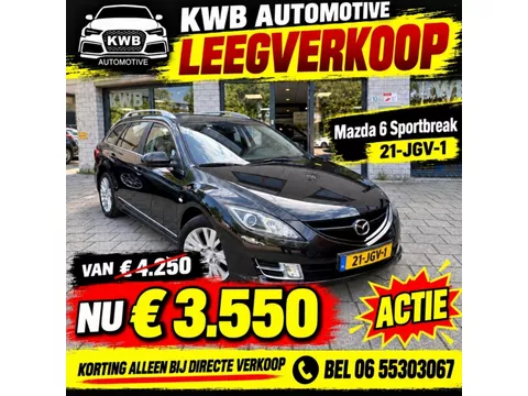 Mazda 6 Sportbreak 2.0 S-VT | Airco APK | NAP unieke kleur Dealer onderhouden