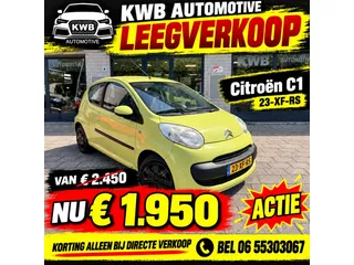 Citro&euml;n C1 1.0-12V 3-deurs | Airco | Nieuwe koppeling Banden