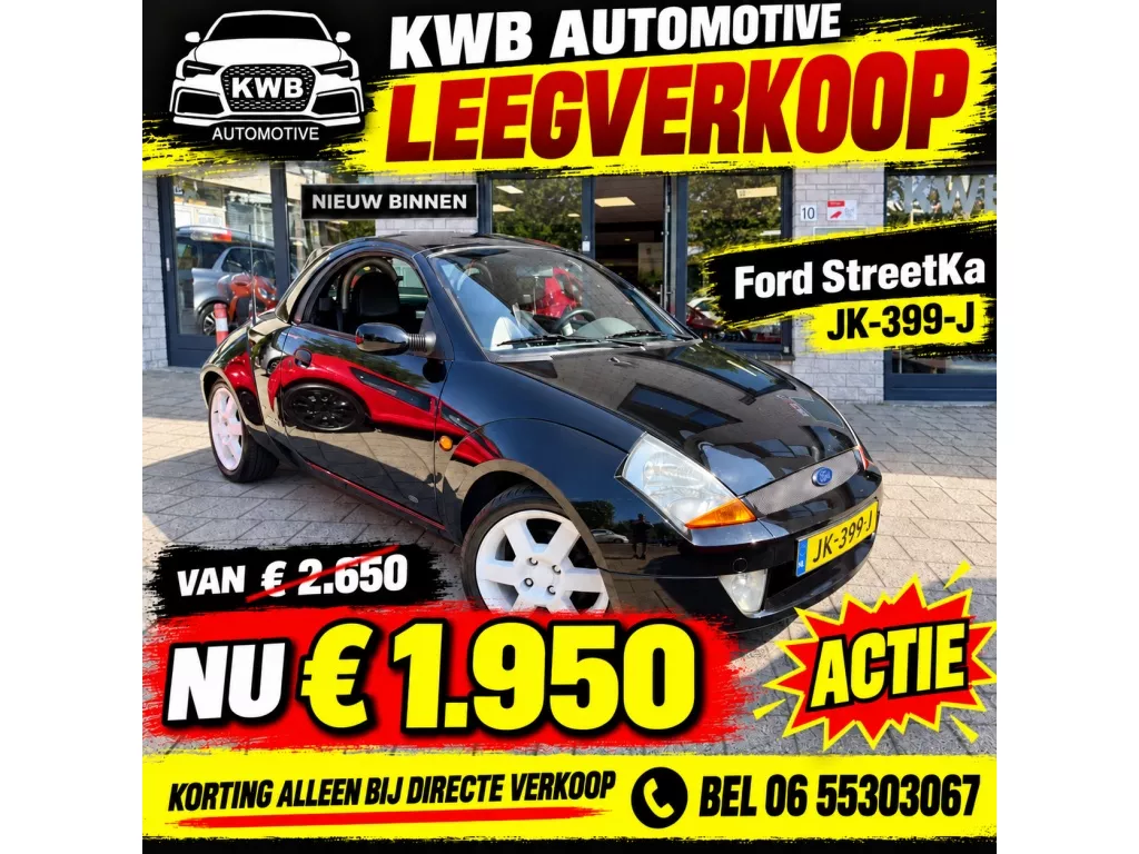 Ford Ka StreetKa 1.6 | Leer Hardtop | Nieuwe APK