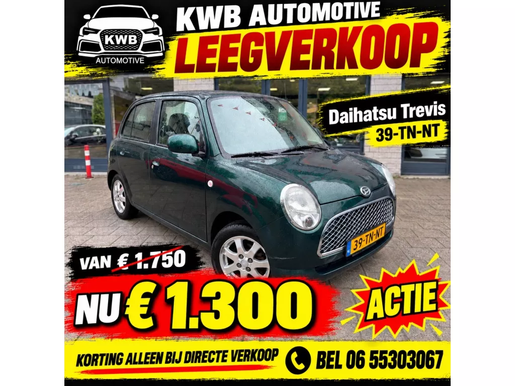 Daihatsu Trevis 1.0 5-deurs | Nieuwe APK | Trekhaak | NAP