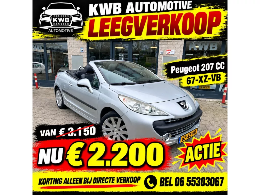 Peugeot 207 CC 1.6-16V T Sport | Nieuwe distributieketting | Beurt JBL | Leer