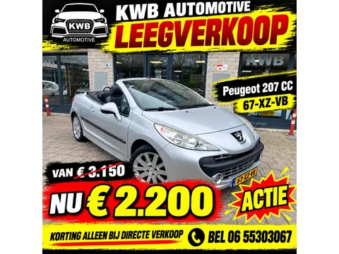 Peugeot 207 CC 1.6-16V T Sport | Nieuwe distributieketting | Beurt JBL | Leer