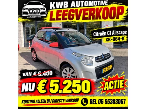 Citro&euml;n C1 1.2 PureTech Airscape Shine Cabrio Radioscherm Distributieriem vervangen