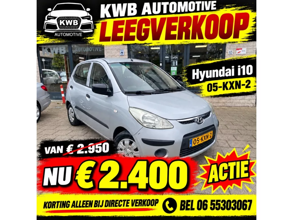 Hyundai i10 1.1 | Airco | Nieuwe APK | 4 | nieuwe Banden | Beurt