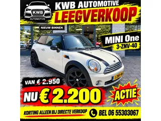 MINI 3-deurs 1.4 One Pepper | Airco | Nieuwe APK