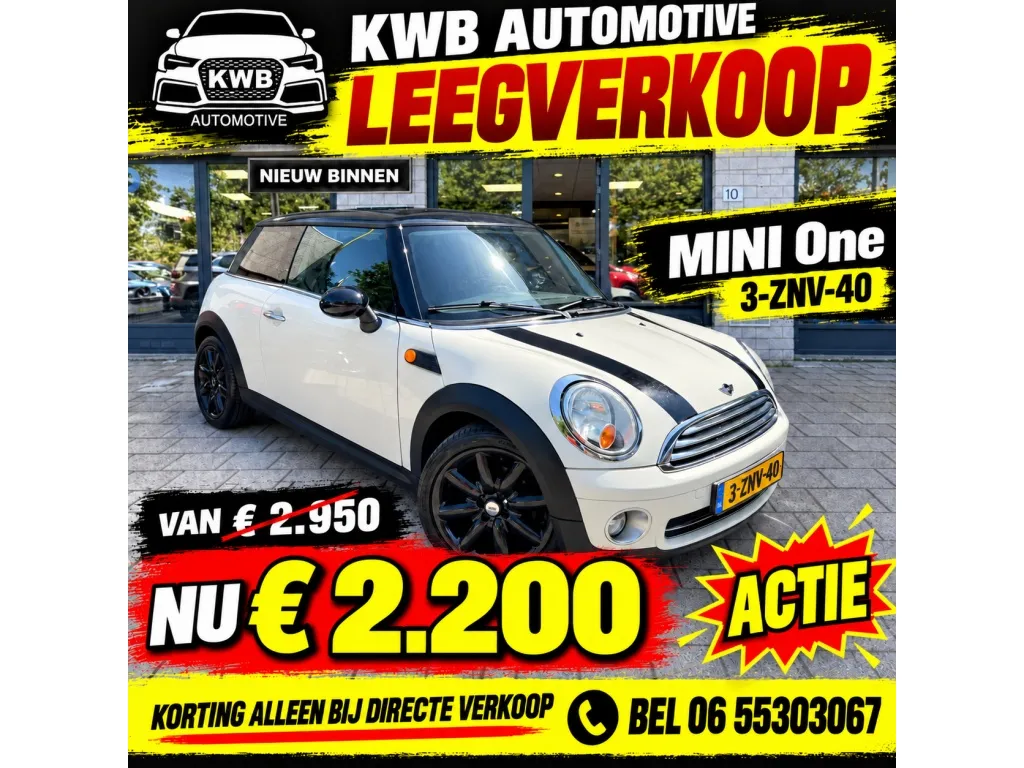 MINI 3-deurs 1.4 One Pepper | Airco | Nieuwe APK