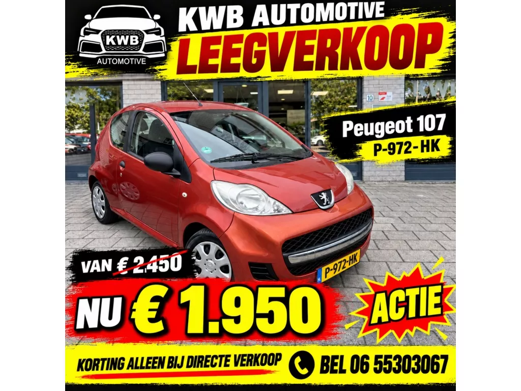 Peugeot 107 1.0-12V XR | Nieuwe APK koppeling vervangen