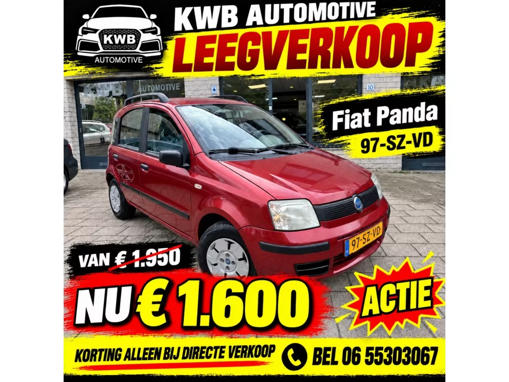 Fiat Panda 1.1 Active Plus | Airco | Nieuwe APK | 4 | nieuwe banden