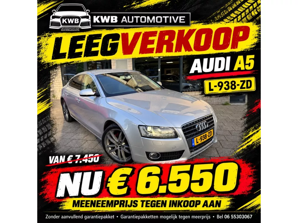 Audi A5 Sportback 1.8 TFSI Pro Line | Automaat Nieuwe Ketting Revisie
