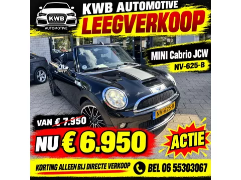 MINI Cabrio 1.6 Cooper S JCW Origineel | Leer | Navigatie Uniek