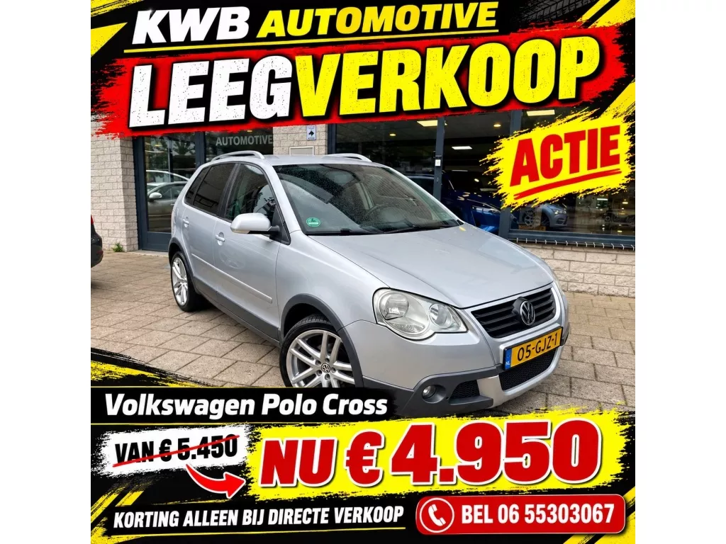 Volkswagen Polo 1.4-16V Cross 5-deurs | Automaat | Distributie vervangen | NAP