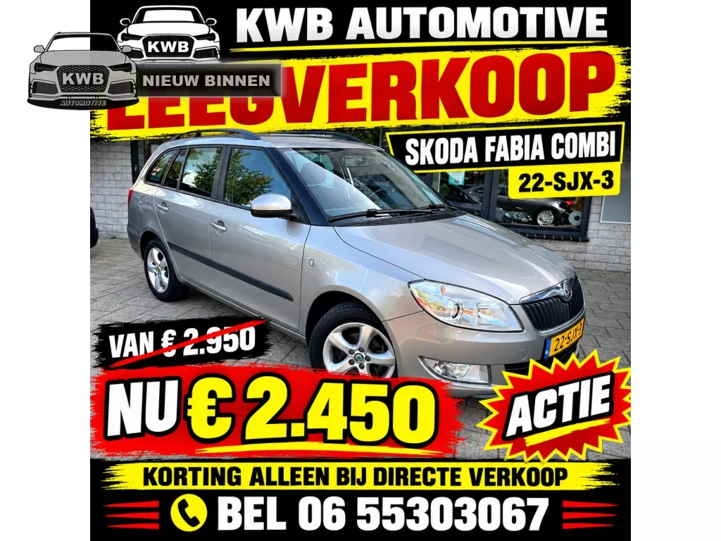 &Scaron;koda Fabia Combi 1.2 TSI Tour Airco Nw koppeling apk NAP