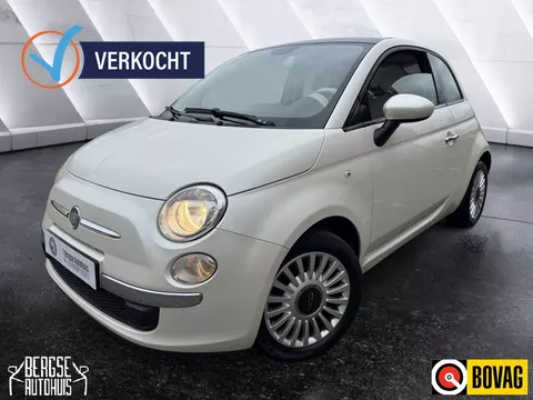 Fiat 500 1.2 Lounge Pano Airco BT Parelmoer wit